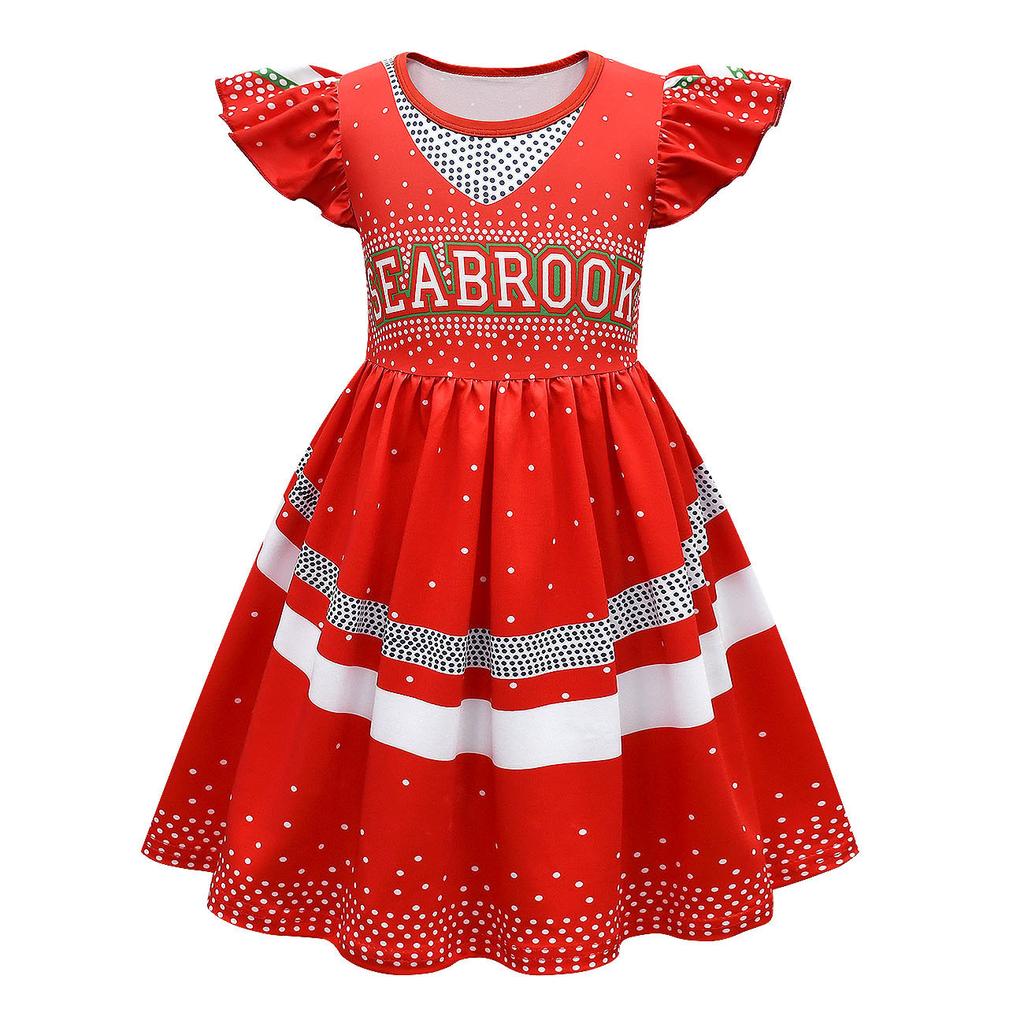 Halloween Girls, Cheerleading Dress, Zombie High School 3 Digital Printed Flying Skirt Children'S Skirt Factory