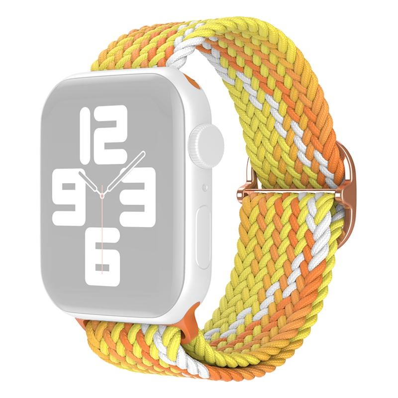 For Apple Watch Series 10 42mm/9 8 7 41mm/6 5 4 SE SE (2022) SE (2023) 40mm/3 2 1 38mm Nylon Braided Watch Band Adjustable Wrist Strap Replacement