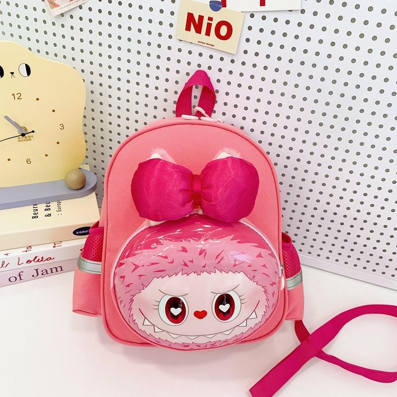 Cartoon Boys And Girls Backpack Cute Cute Kindergarten Anti-Lost Schoolbag Eggshell Children'S Backpack