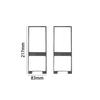 2Pcs Carbon Fiber Side Air Vent Outlet Cover Trim For Mercedes-Benz G-Class W463