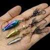 5Pcs 9.1CM/3.2G 9.3CM/4.5G 9.7CM/7G Flying Fishing Lure with Spinner Blade Long Casting Rotating Sequin Spoon Spinnerbait Bass Fishing Accessories
