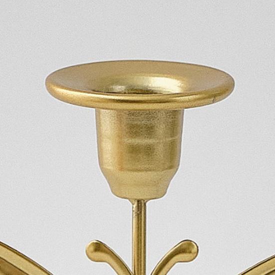 Декоративный Винтажный Подсвечник Металлический Держатель, Романтический Подсвечник Центр Стола для Ужина, Ретро Стиль Декор Со Стареющей Текстурой для Свадебной Вечеринки и Дома