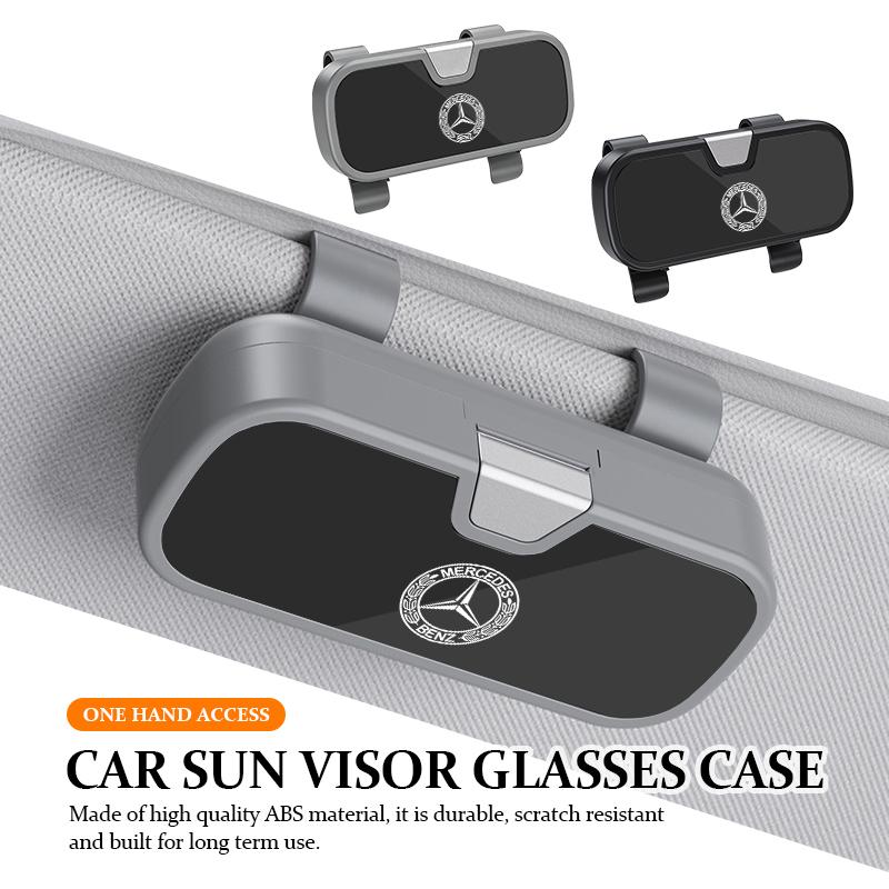Car Sun Visor Glasses Box Anti-scratch Protection Box Accessories For Benz AMG VIANO GLB GLC W108 W124 W126 W169 W176 GLE GLK GR1