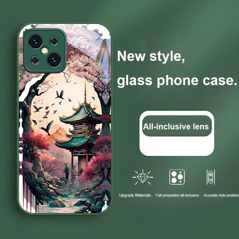 Масляная живопись Страна чудес Для Find X5 X3 Lite Reno 6 4Z 5G OPPO A72 79 73 58 A54S OnePlus Nord N200 Закаленное стекло Чехол для телефона