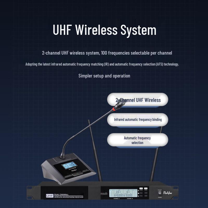 Runpu Professional Wireless Gooseneck Microphone System (CN version)