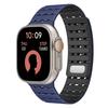 Силиконовый магнитный ремешок для Apple Watch 38 мм 40 41 42 44 45 49 46 мм спортивный дышащий браслет iWatch ultra3 s-11 10 9 8 7 6 5