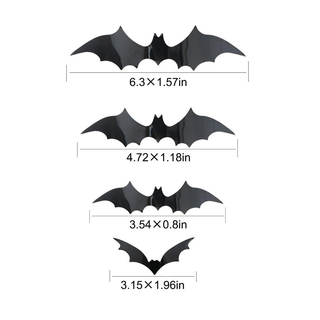 Упаковка из 36 наклеек на стену на Хэллоуин ПВХ трехмерные украшения сцены съемные декоративные постеры бумага домашний декор