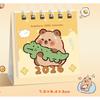 Kawaii Mini Small Desk Calendar July 2024 To December 2025 Pocket Portable Carton Calendar Punch Plan Officce Desktop Decoration