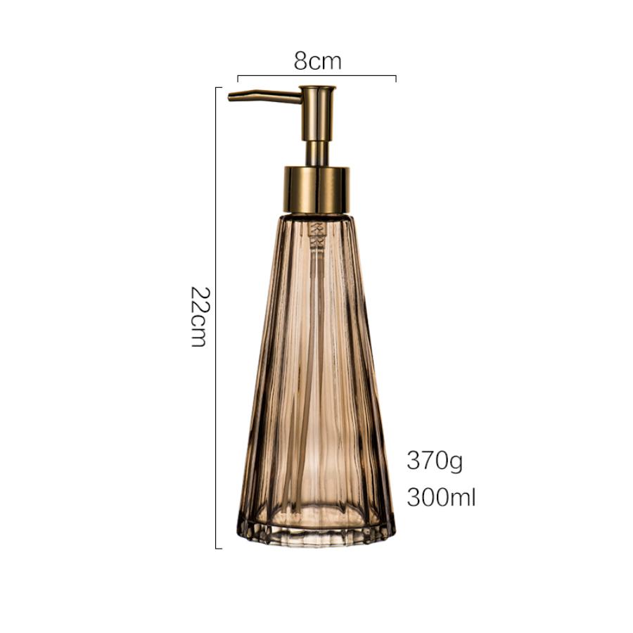 Бутылка для лосьона в форме зонтика, роскошный дозатор мыла, 300 мл, многоразовая стеклянная бутылка для геля для душа, жидкость для ванной комнаты отеля