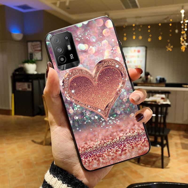 Чехол для телефона в стиле розового золота с любовью для OPPO A54 A74 A94 A53S A9 A5 A15 A16 A91 A96 A76 Reno8 8Pro Reno2 Z