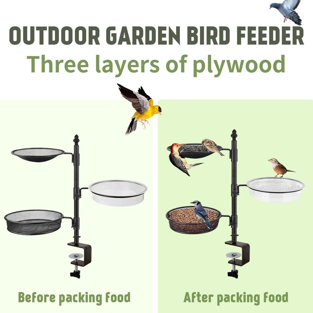 Садовая подвесная кормушка для птиц, автоматическая кормушка для колибри, установленная на открытом воздухе