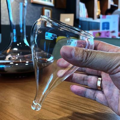 Стеклянная воронка, сито для вина, простое домашнее сито для кофе, креативный большой калибр, быстрый декантер, кухонный набор для вина