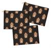 S4Sassy Black Basset Hound Face Dog Pack of 3 Printed Make Up Cosmetic Bag Кошелек для монет Органайзер для туалетных принадлежностей-6 x 8
