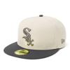 New Era Cap 59FIFTY 2 Tone ONSPOTZ Special Order CWS 7 59Fifty Color Stone Crown Mlb Chicago White Sox Stone/Graphite 3/4 2-Tone
