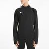 Puma Мужской футбольный топ Teamliga с молнией до середины груди, топ, Черный Белый 657236-03
