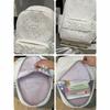 Sweet Lace Trim Rucksack Large Capacity Student School Bag Y2k Polka Dot Backpack  Outdoor Use