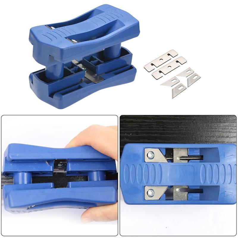 Двойной кромкообрезной станок для обрезки кромок дерева, набор кромкорезов для пластиковой ПВХ-фанеры, ручные инструменты для деревообработки