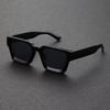1PC Unisex Plastic Fashion Square Frame Sunglasses For Street Pography And Beach Trips Driving Accessories