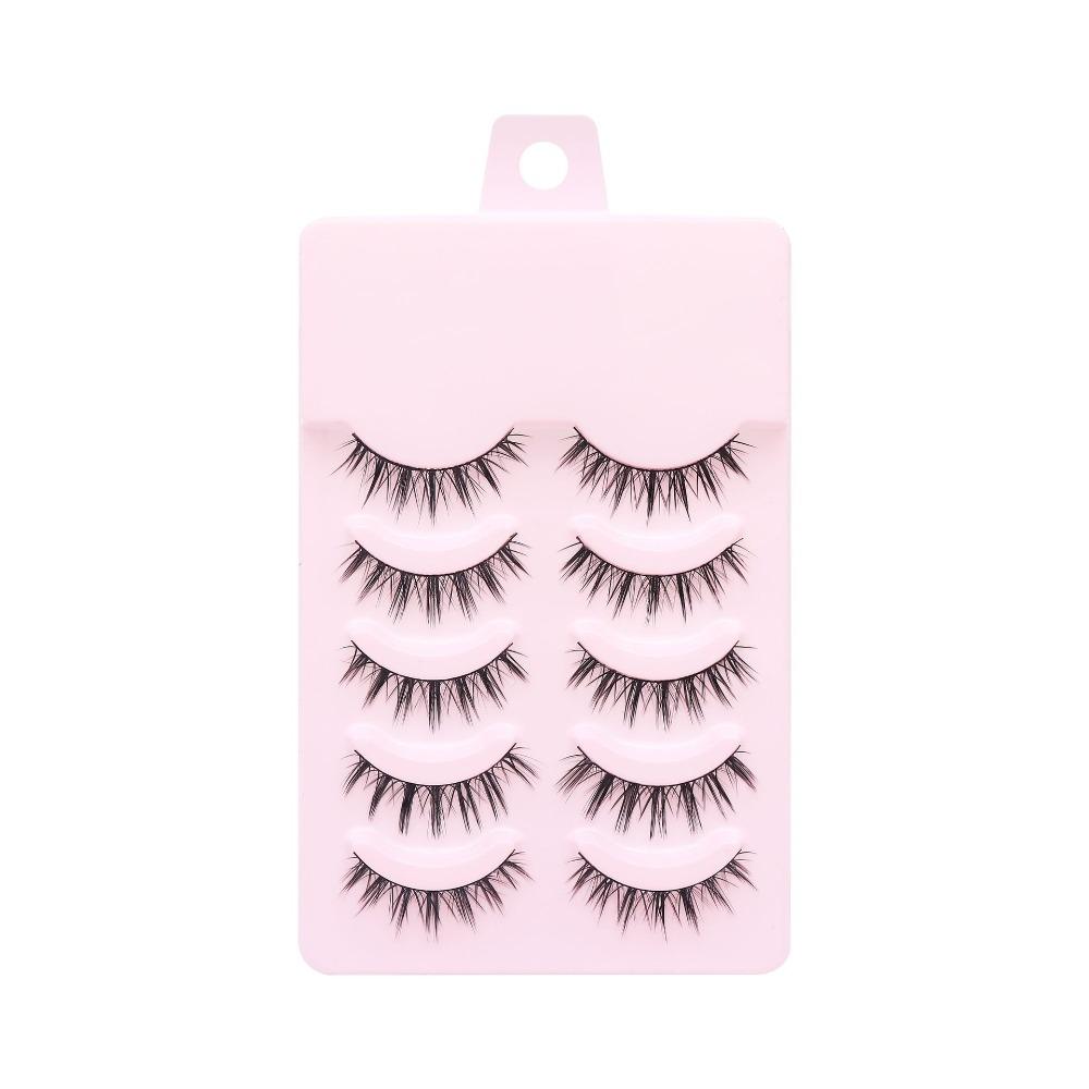 5 Pairs Manga Lashes Anime Cosplay 3D False Eyelashes Segmented False Eyelashes  Party Supplies