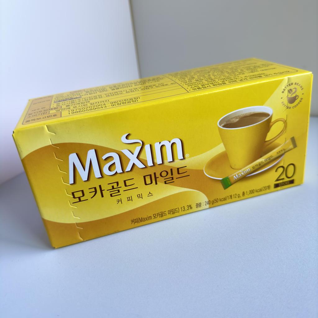 Maxim Мокко Gold MILD 20 стиков 240г/Корейский кофейный микс