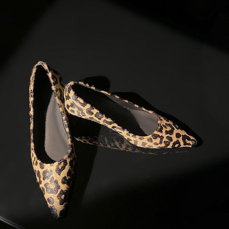 Мода 2025 Новые Весенние Женские Туфли Лодочки с Квадратным Носком и Тонким Каблуком из Кожи с Конским Волосом для Женщин Элегантные Женские Туфли на Высоком Каблуке Ручной Работы