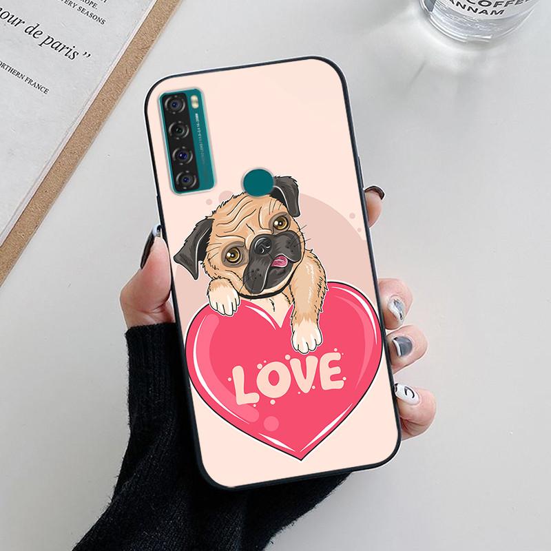For TCL 20 SE Case Flower Silicone Soft TPU Cover Coque For TCL 20S 20E 20L Plus Case For TCL 20 5G 20E 6125F Bumper Fundas