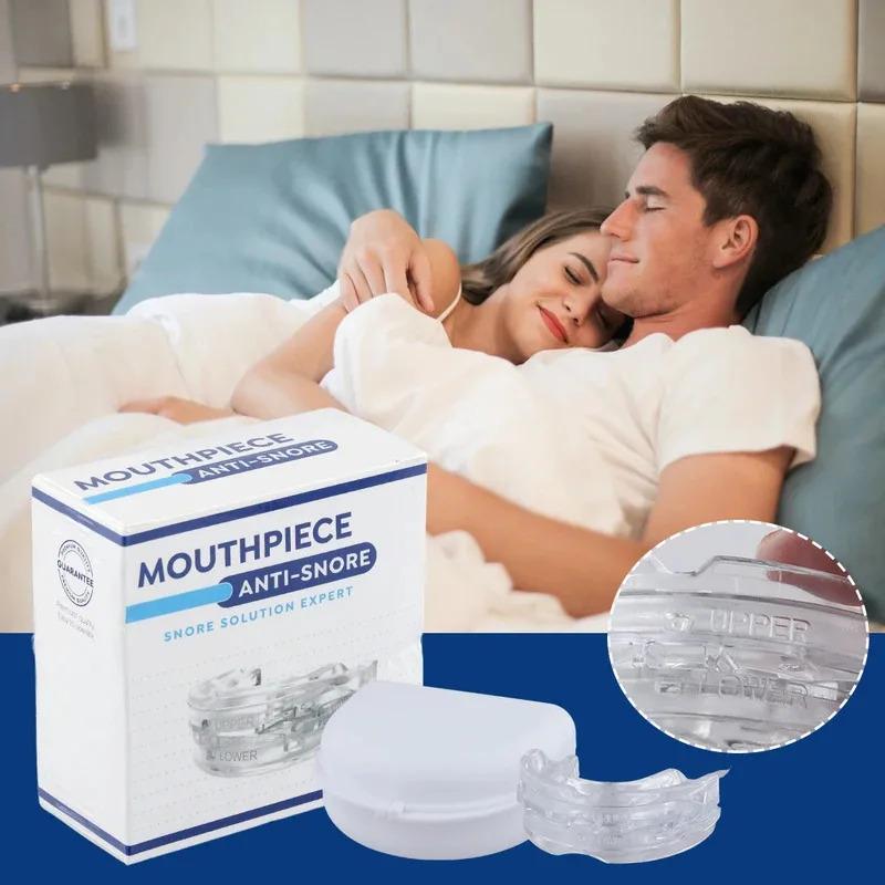 Anti Snoring Bruxism Mouth Guard Device Improve Sleeping Quality Anti Apnea Snoring Solution with Storage Box