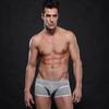 WJ/Net Men's Low-Waist Summer Boxer Briefs - Ice Silk Mesh, Breathable, Pure Cotton Crotch