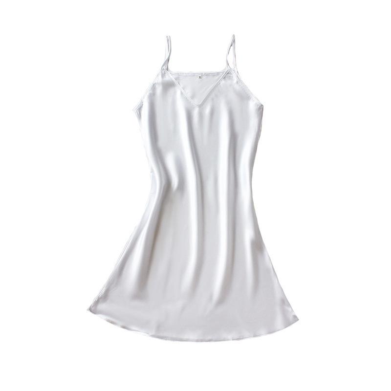 Women's Imitation Silk Nightdress - Sexy Summer Camisole for Spring & Autumn