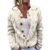 Women's 3D Digital Printed Cardigan Jacket Knitted Sweater