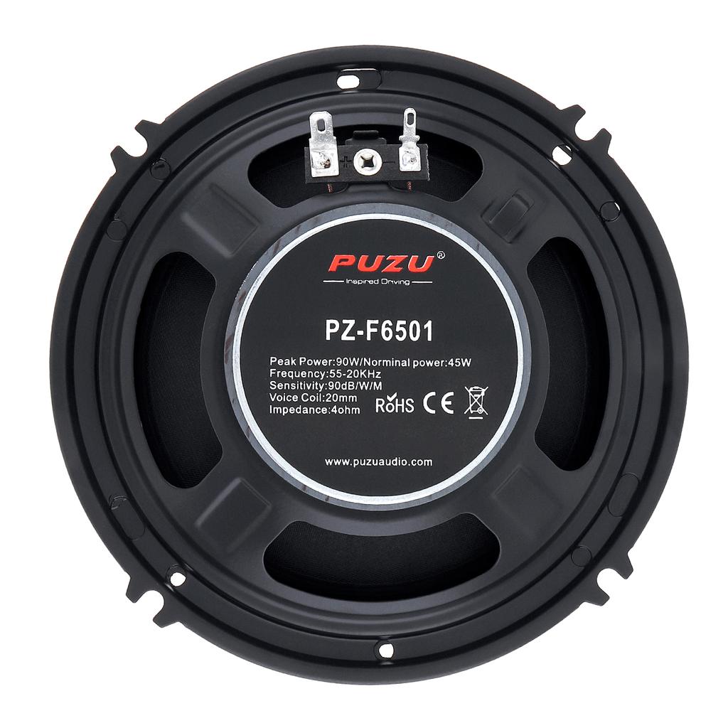 2 шт., 6,5 дюйма, 90 Вт, полный диапазон частот, автомобильный коаксиальный динамик, тяжелый модифицированный динамик среднего баса, неразрушающая установка