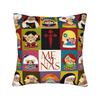 Las Meninas Velazquez Menina Pillowcase Printed Fabric Cushion Cover Decorations Cute Chibi Art Throw Pillow Case Cover Zippered