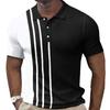 Eu Independent Station Men'S Polo3D Digital Printing Business Casual Short Sleeve Lapel Polo