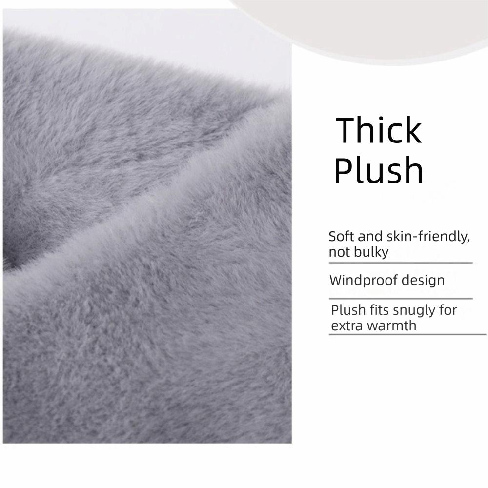 Thickened Neck Scarf Plush Faux Rabbit Fur Scarf Cute Neck Warmer Collar Scarf Autumn Winter