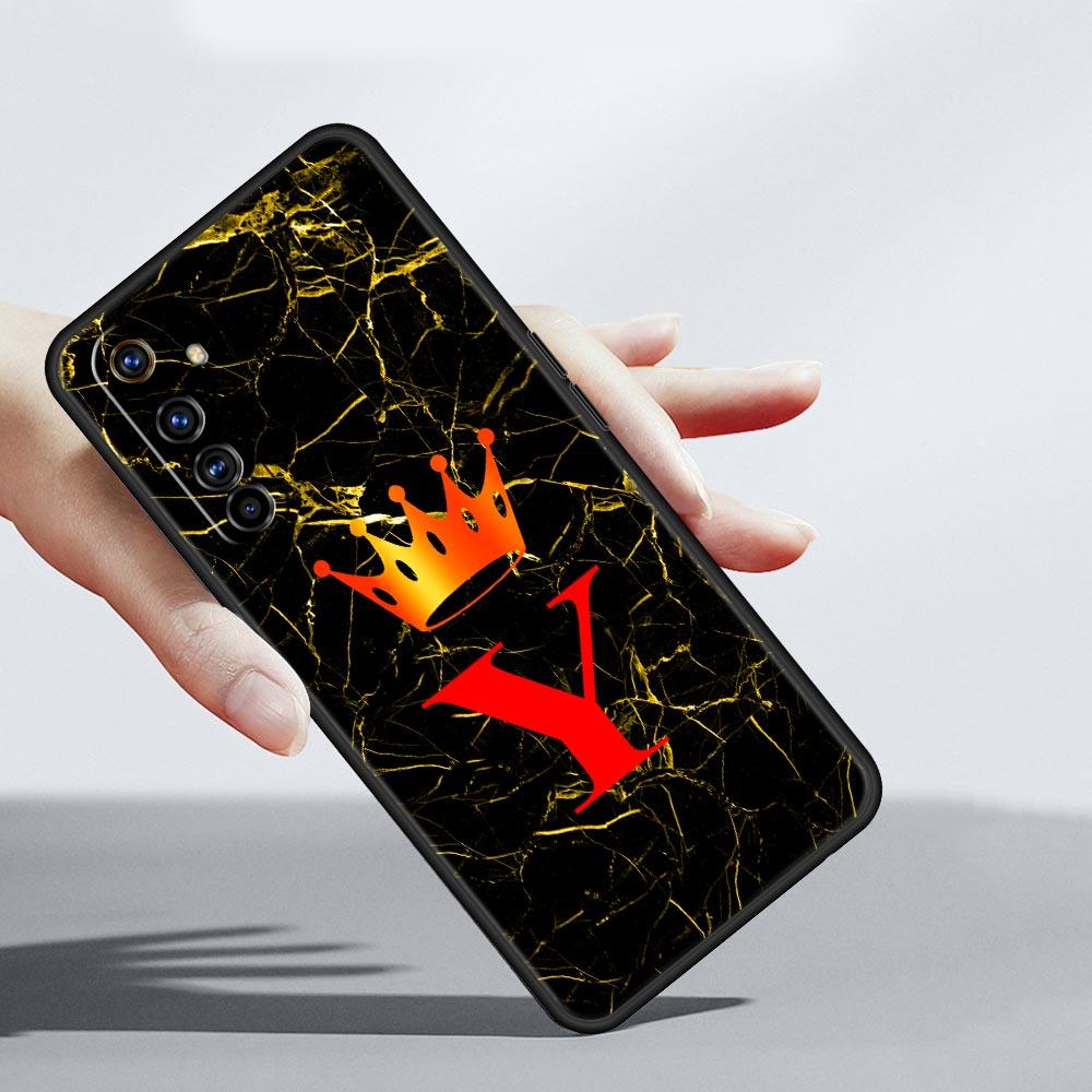 Мраморная буква Мягкий ТПУ Для Realme 13 12 11 10 9 Pro Plus GT3 GT2 C21 C25 C35 C53 C55 C67 Pro 5G Чехол для телефона Обложка Fundas Capa Сумка