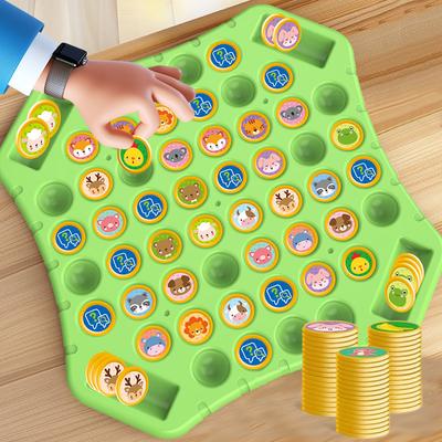 Животные Шахматы Перевертыши Настольные Игры 108 Карт Классическая Стратегическая Игра Мышление Познавательные Родительско-детские Интерактивные Головоломки Игрушка для Вечеринки