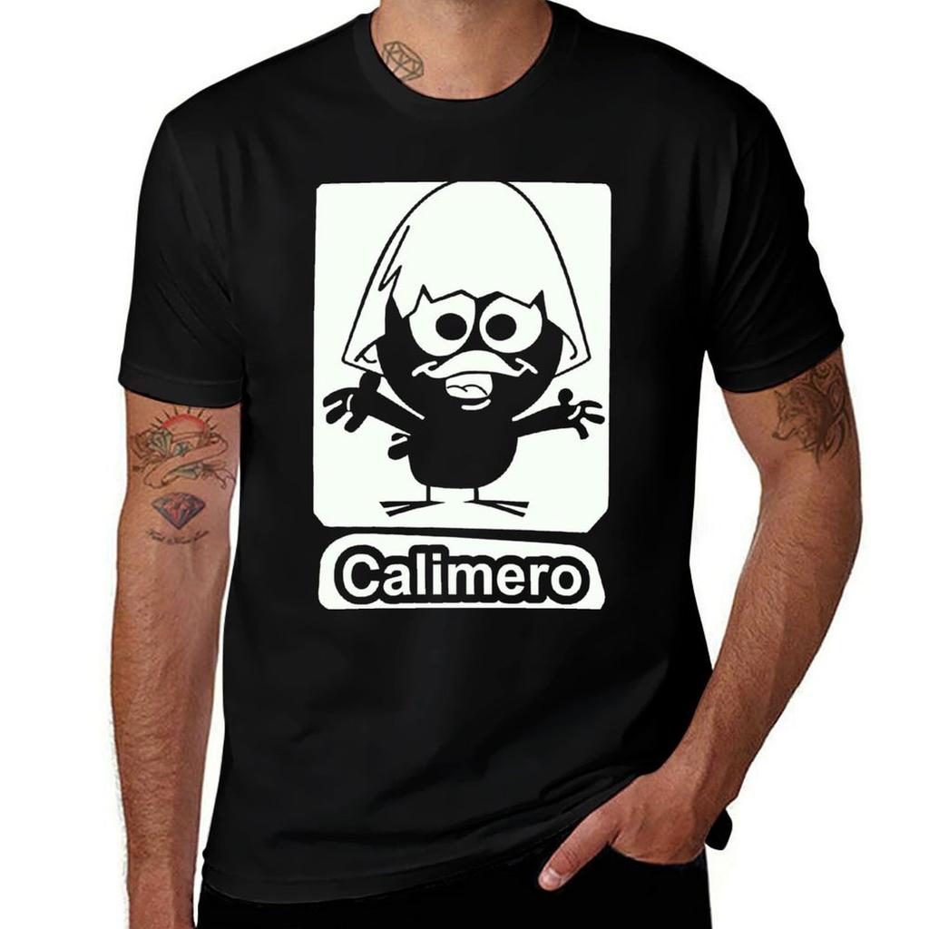 Футболка Calimero мужские футболки для мужчин мужская футболка хлопок 100% смешные футболки мужчина Футболка