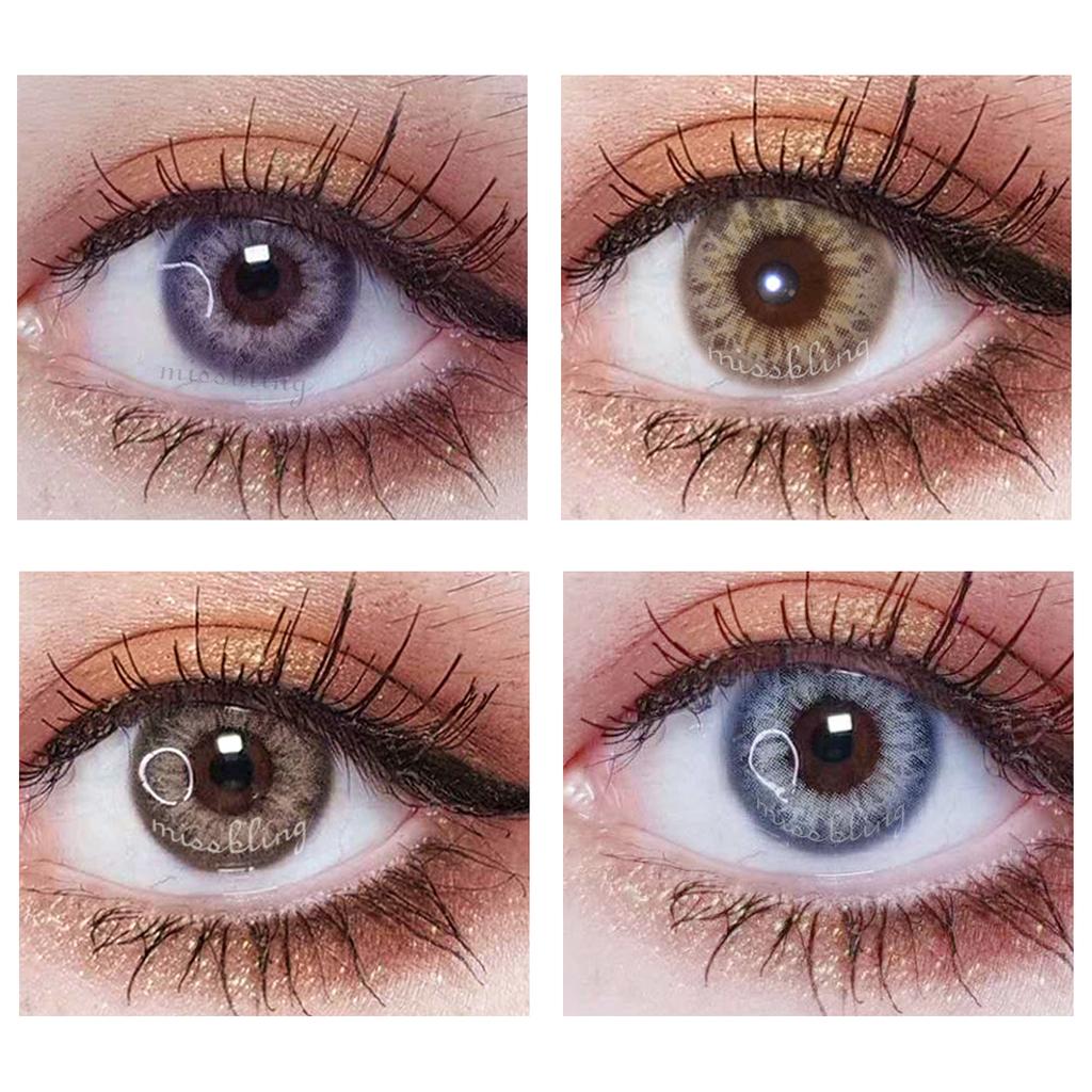 BlingBlingEyes Цветные Контактные Линзы Косметические Цветные Контактные Линзы Ежегодные Одноразовые Цветные Линзы для Макияжа Глаз Девочек Женщин