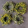 ABS Colorful Wildflower Spring Summer Door Wreath 40cm Drieds Flower Plastic Artificial Wreath Party