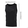 Mens Padded Vest Chest Rib Protector Sleeveless Shirt Comfortable Breathable Guard