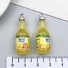 Подвески Ramune в мини-бутылочках: Самодельный кулон из смолы для ожерелья, брелока или сережек.