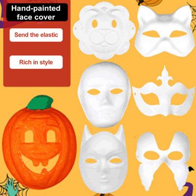 1 компл. вечерние маска из бумажной массы DIY живопись маскарад в форме животного маскарад для карнавальных вечеринок сувениры