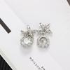 Needle Rhinestone Shiny Prevent Allergy Jewelry Dangle Drop Earrings Fashion Accessories Ear Studs