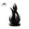 Sophisticated Home Office Decor 3D Printed Abstract Flame Sculpture, Modern Minimalist Twisted Art Creative Gift for Lovers Statue Desk And