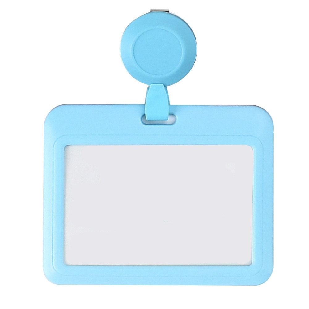 Transparent Retractable Card Cover Staff Work Name Badges Holder ID Card Holder  Employees