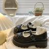 Vintage Lace Japanese Mary Jane Small Leather Shoes Women's 2025 Summer New Platform with Skirt Jk Lolita Single Shoes