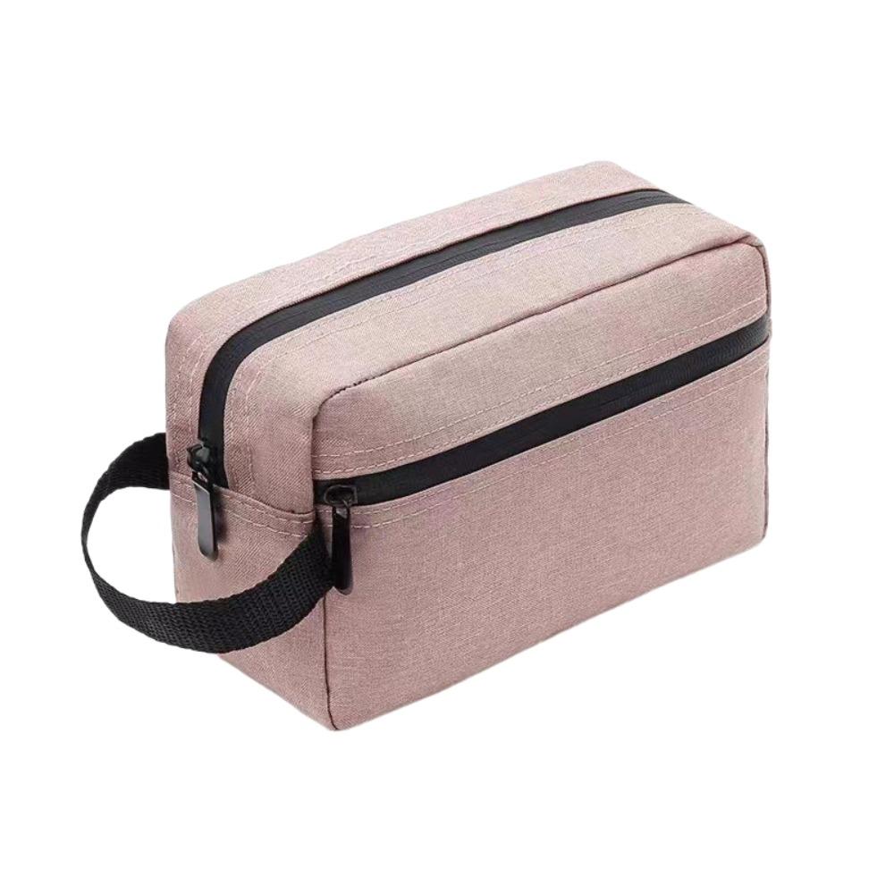 Simple Fashion Waterproof Travel Storage Bag Oxford Handle Men Wash Bag Zippered Mini Pouch Women Makeup Bag for Home