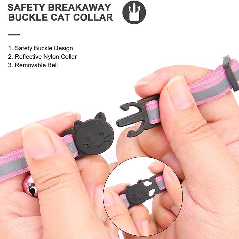 Подходит для защитного чехла Airtag tracker для домашних животных, чтобы предотвратить потерю ошейника для позиционирования домашних животных, светоотражающего ошейника-колокольчика для кошек