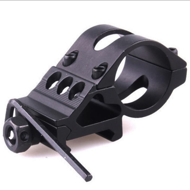 Tactical 25.4Mm Quick Release Offset Flashlight Scope Mount 20Mm Picatinny Rail 45 Degree Sight Mount Hunting Accessories