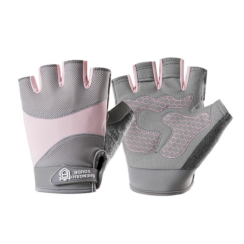 Фитнес-перчатки для женщин, для занятий спортом на открытом воздухе, велоспорта, подтягиваний на перекладине, тренировок на турнике, йоги, нескользящие велосипедные перчатки